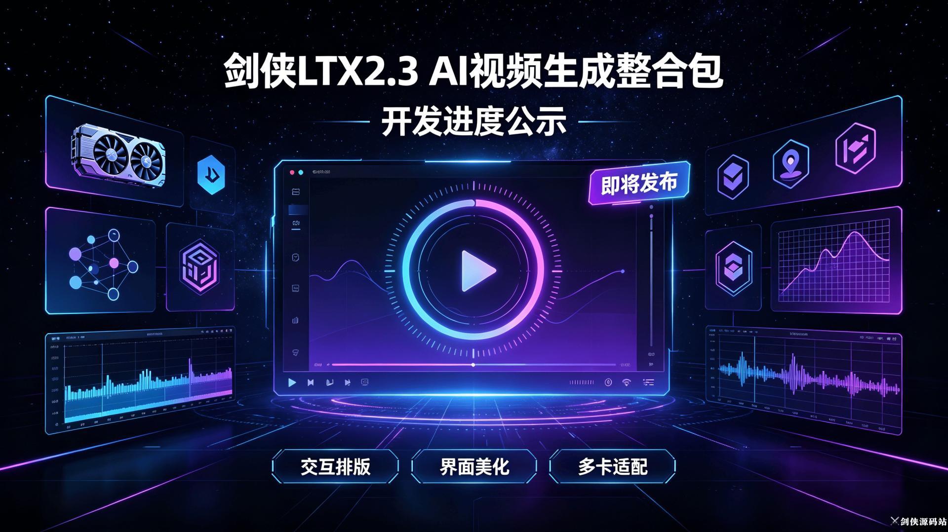 剑侠LTX2.3 AI视频生成整合包 开发进度公示